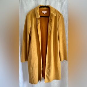 Philosophy faux‎ suede midi Coat size Large